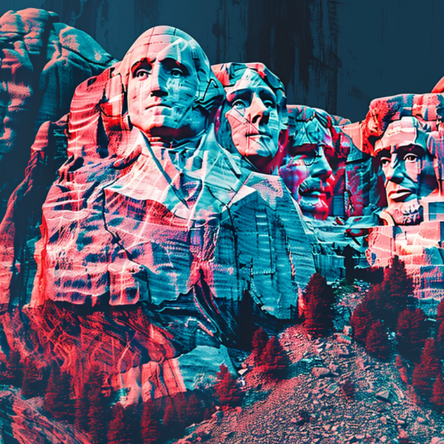 nothing says "America" like giant carvings of our presidents on the side of a mountain